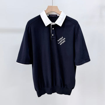 LOUIS VUITTON 24SS Baumwollstickerei Polo-Shirt 157800985
