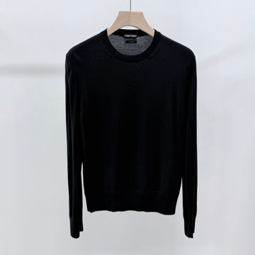 Tom Ford Wool Crewneck Knit Black 157801033