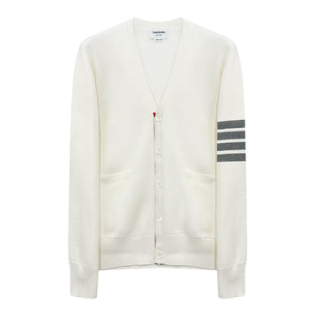 Thom Browne Diagonal Armband Milano Cardigan White MKC171A 100 157801181
