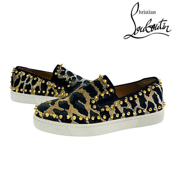 CHRISTIAN LOUBOUTIN Leopard Spike Slip-On Sneaker Damen 3180673 157802758