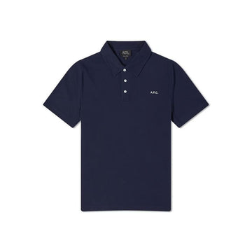 APC 26SS CARTER Logo Polo T-Shirt Dark Navy COGWZ H26342 IAK 150727040 [P]