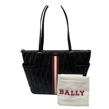BALLY Damira Schwarze Lammleder Stepp Shopper Tasche 157804865