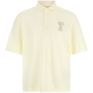 AMI 26SS Baumwoll-Patch-Polo-Knit 157808327