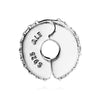 Pandora Double Lined Pavé Clip Silver Charm 144702269 [P]