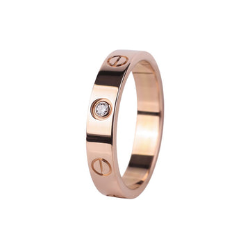 Cartier Pink Gold 1P Diamond Mini Love Ring 58 157817619
