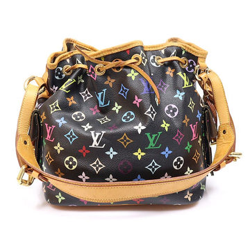 Louis Vuitton Monogram Multi Black Petit Noé Bucket Shoulder Bag M42230 157827890