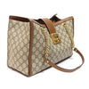 Gucci Medium GG Shoulder Bag in Brown Leather and Canvas 479197 157831305 [P]