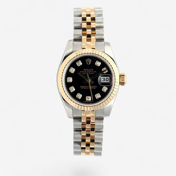 Rolex Datejust 26 Original Black Diamond New Model Women’s Combination Watch 179173 157831873
