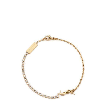 SAINT LAURENT Goldene Monogramm Cassandra Kristallarmband 712345 Y1526 8066 129110809