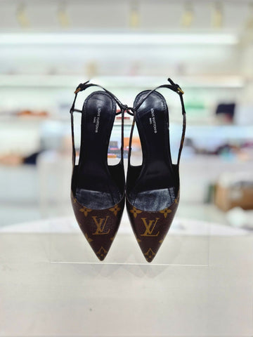 Louis Vuitton Sherry Slingback Pumps 240mm 157832003