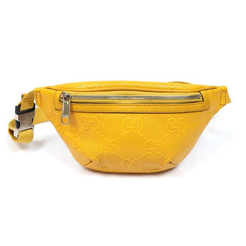 Gucci Yellow GG Embossed Leather Belt Bag 658582 157832441