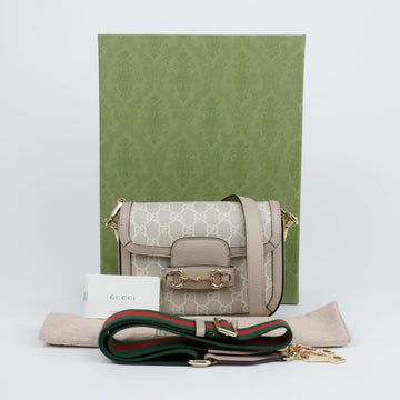 GUCCI Horsbit 1955 GG Mini Tasche Beige 157640248