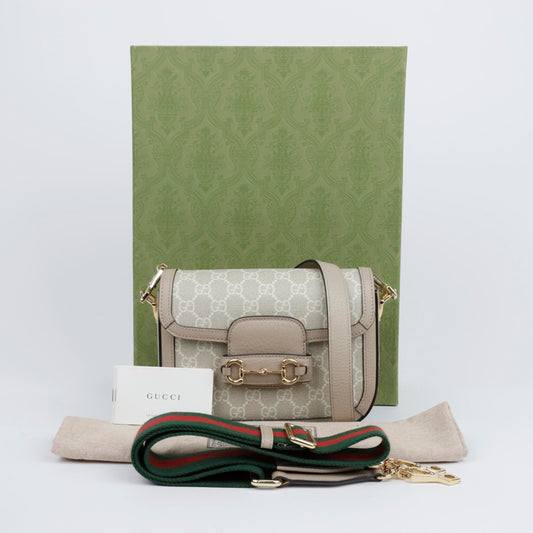 GUCCI Horsbit 1955 GG Mini Tasche Beige 157640248