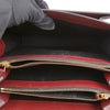 MARNI Trunk Medium Saffiano Leder Schultertasche Rubin Burgunder 157594312 [P]