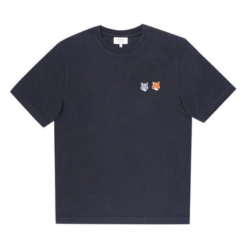 MAISON KITSUNE Doppelte Fuchs-Kopf-Patch Männer T-Shirt 157225167 [P]