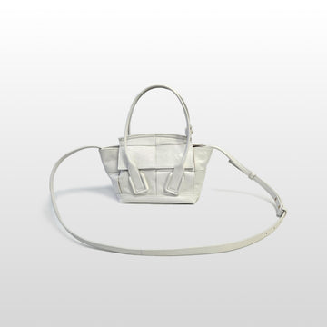 BOTTEGA VENETA Intrecciato Mini-Crossbody Bag Weiß 666873 157832827