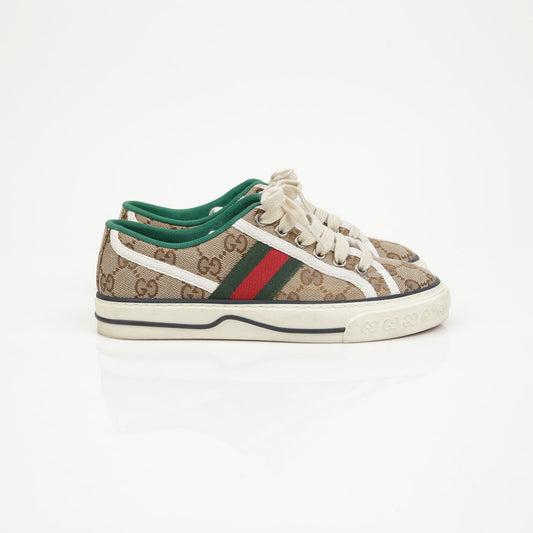 GUCCI 1977 Tennis Canvas Sneakers Beige 157593038