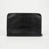 SAINT LAURENT Krokodil Prägung Clutch Schwarz 157593069 [P]