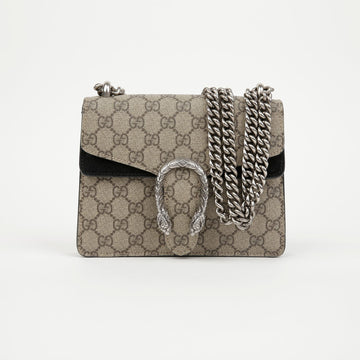 GUCCI Mini GG Supreme Canvas Dionysus Ketten Schultertasche Schwarz 157638289