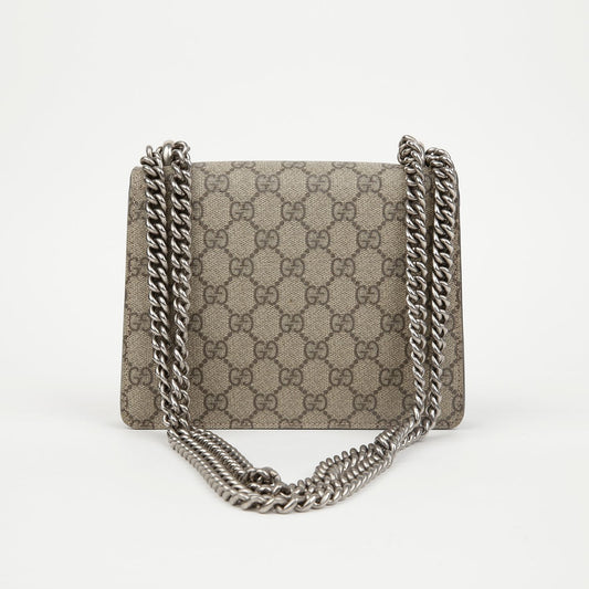 GUCCI ミニ GG スプリーム キャンバス ディオニュソス チェーン ショルダーバッグ ブラック 157638289 [P]