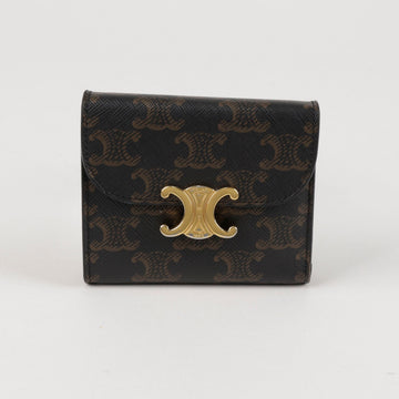 CELINE Triomphe Canvas Kleine Geldbörse 157229450