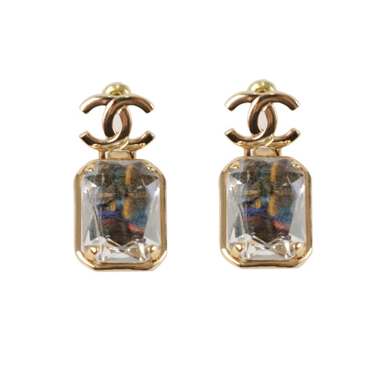 CHANEL Tropfen Quadrat Ohrringe 157389656