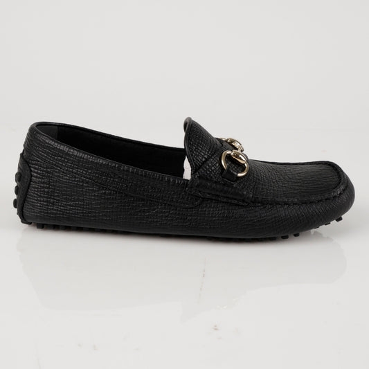 GUCCI Pferdebit-Leder-Fahrer Schuhe Schwarz 157521506