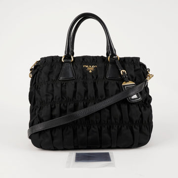 PRADA テスート ゴフレ トート ショルダーバッグ B1336M 157521515