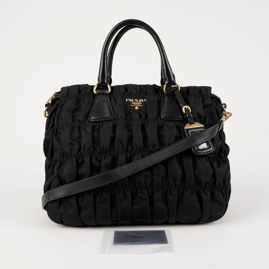 PRADA Tessuto Gofer Tote Schultertasche B1336M 157521515