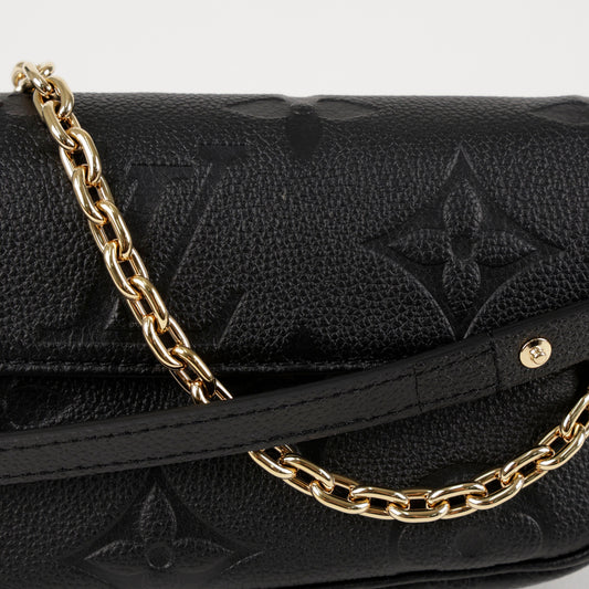 LOUIS VUITTON Wallet on Chain Ivy Black 157522140