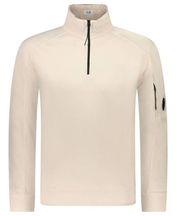CP COMPANY Lichte Fleece-Haus-Sweatshirt mit halbem Reißverschluss 16CMSS035A 002246G 402 152203805