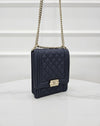 CHANEL Boy Flap Caviar Satchel Tasche Navy AS0130 157833267 [P]