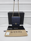CHANEL Boy Flap Caviar Satchel Tasche Navy AS0130 157833267 [P]