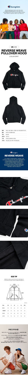 Champion Reverse Weave Script Women's Hoodie Black 118695473 [P]