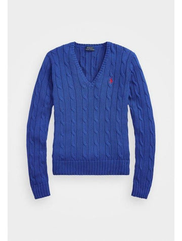 Polo Ralph Lauren Pony Logo Embroidered Pima Cotton V-Neck Knit 156728267 [P]