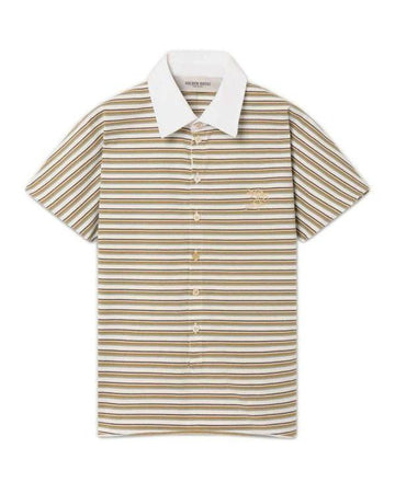 Golden Goose Contrasting Color Stripe Jersey Polo Shirt 156799337 [P]