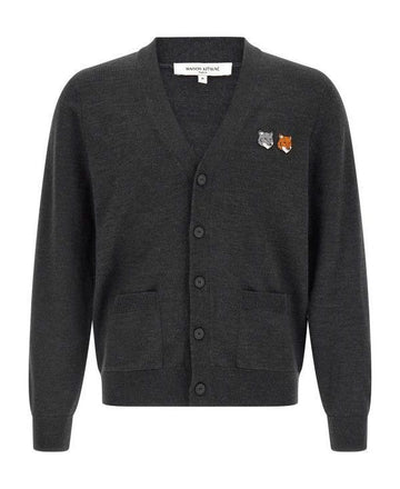 MAISON KITSUNE ダブルフォックスヘッドレギュラーカーディガン 156801278