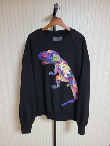 Juun.j Oversized Dinosaur T-Shirt JC9341P265 Black [S] 157834183