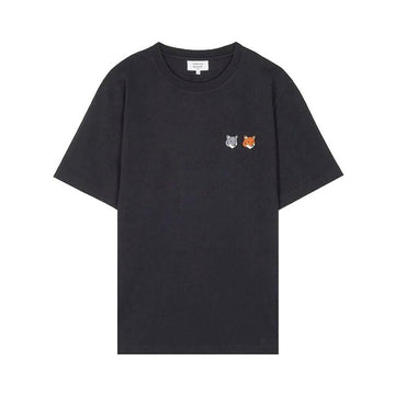 MAISON KITSUNE Doppelter Foxkopf T-Shirt für Männer 154388216 [P]