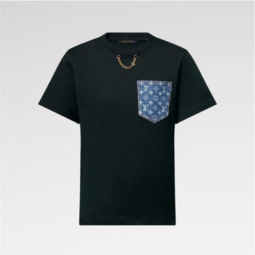 Louis Vuitton Monogram Pocket T-Shirt 1AHUR / Women's Round Neck Short Sleeve Tee 157834814 [P]