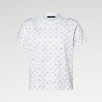 LOUIS VUITTON T-Shirt mit Mahina-Druck 1AK1J / Damen Rundhals Kurzarmshirt 157834823 [P]