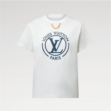 LOUIS VUITTON フロック LV Tシャツ 1AHEO / レディース ラウンドネック 半袖Tシャツ 157834842 [P]