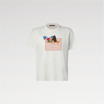 LOUIS VUITTON Druck T-Shirt 1AK1I0 / Damen Rundhals Kurzarmshirt 157834868 [P]