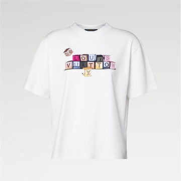 LOUIS VUITTON Signature Block T-Shirt 1AKEO / Damen Rundhals T-Shirt 157834871 [P]