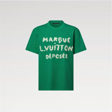 Louis Vuitton Embroidered Signature Short Sleeved T-Shirt 1AK6I / Men's Round Neck T-Shirt 157835038 [P]