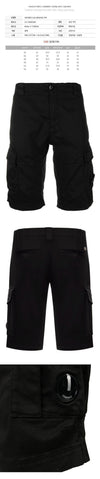CP COMPANY CP 25SS Lens Wappen Cargo Shorts Schwarz 18CMBE116A 005694G 999 130764448 [P]