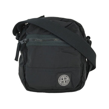 Stone Island Logo Patch Nylon Metal Cross Shoulder Bag Black L1S15 9200015 S0251 V0029 153589040 [P]