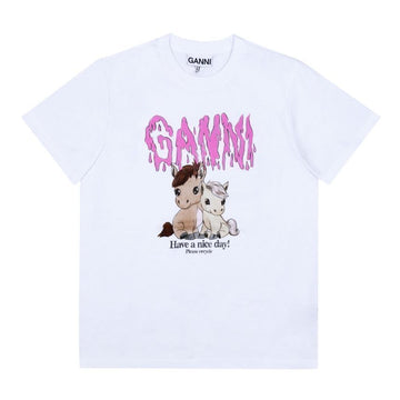 GANNI T-Shirt mit Pony-Logo für Damen 155592455 [P]
