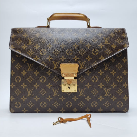 LOUIS VUITTON Monogram Serviette Aktentasche Unisex (Top-Qualität) 157851470
