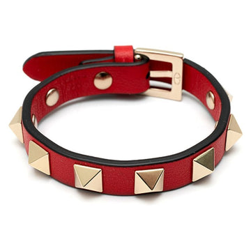 Valentino Rockstud Leather Strap Bracelet 157854465